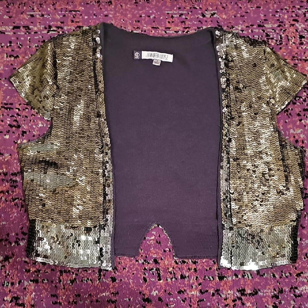Jennifer Lopez Sequin Bolero